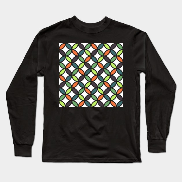 Petal Pattern With Outline Long Sleeve T-Shirt by diffrances